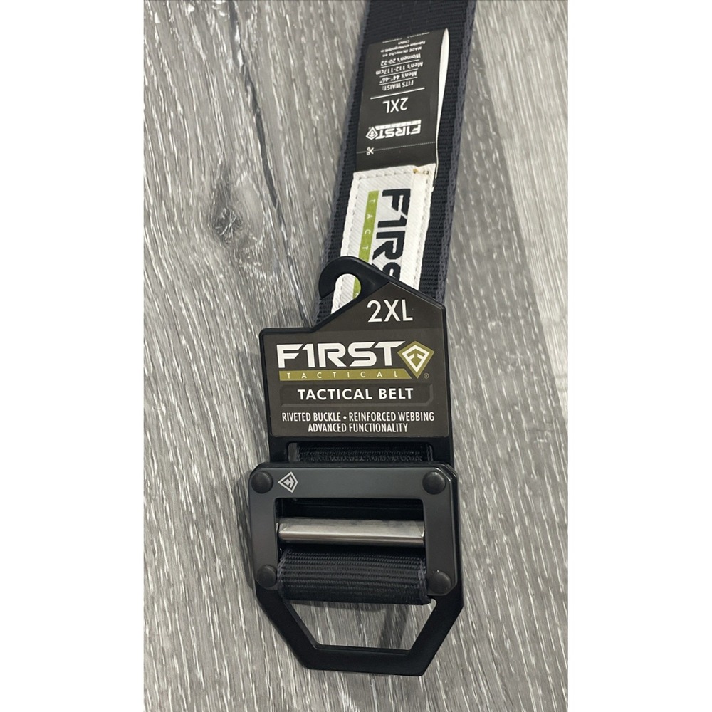 NWT First Tactical Duty Belt 1.75" Black Riveted Buckle Men's 2XL - Picture 3 of 4